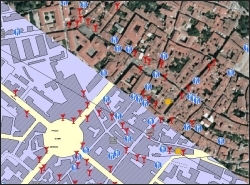 Estratto dalla mappa interattiva delle Attivit&agrave; Commerciali